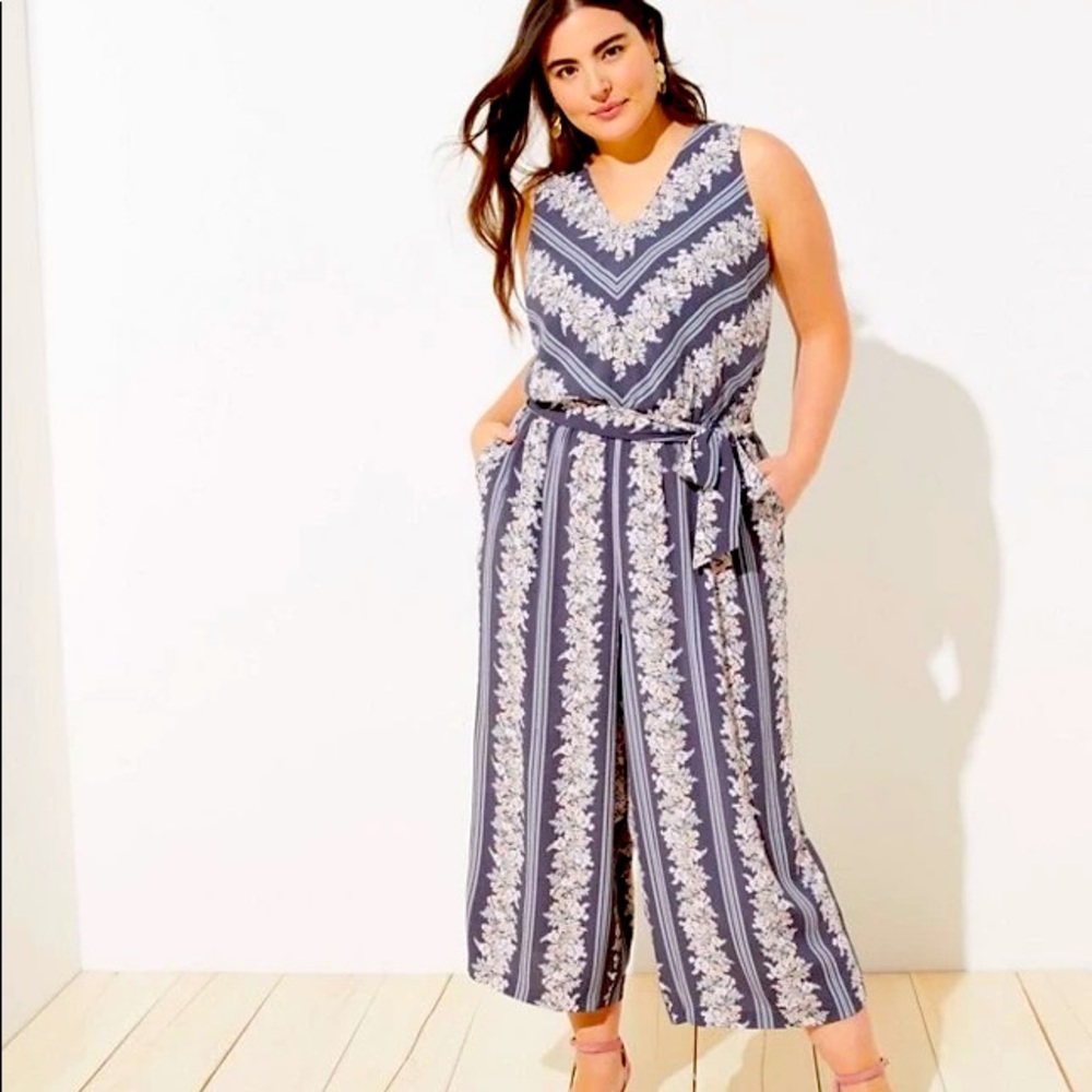 Floral Tie-Waist Jumpsuit